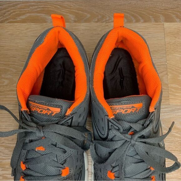 Skechers Men’s Flex Sole Gray Orange Shoes main image 6